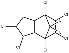 Octachloro-4,7-methanotetrahydroindane 구조식 이미지