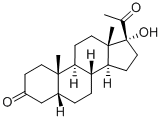 5-BETA-DIHYDRO-17-HYDROXYPROGESTERONE 구조식 이미지