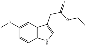 5-methoxy-1H-indol-3-ylacetic acid ethyl ester 구조식 이미지