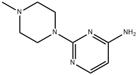 2-(4-METHYL-1-PIPERAZINYL)-4-PYRIMIDINAMINE 구조식 이미지