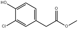 메틸3-클로로-4-하이드록시페닐아세테이트 구조식 이미지