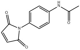 Acetamide, N-[4-(2,5-dihydro-2,5-dioxo-1H-pyrrol-1-yl)phenyl]- 구조식 이미지