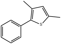 2,4-DIMETHYL-5-PHENYLTHIOPHENE Structure