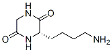 2,5-피페라진디온,3-(4-아미노부틸)-,(S)-(9CI) 구조식 이미지