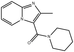 Piperidine, 1-[(2-methylimidazo[1,2-a]pyridin-3-yl)carbonyl]- (9CI) Structure
