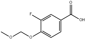 Benzoic acid, 3-fluoro-4-(methoxymethoxy)- (9CI) Structure