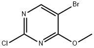 5-BROMO-2-CHLORO-4-METHOXYPYRIMIDINE 구조식 이미지