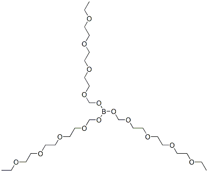 tris(2,5,8,11-tetraoxatridecyl) orthoborate 구조식 이미지