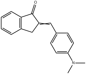 2-[4-(Dimethylamino)benzylidene]indan-1-one 구조식 이미지