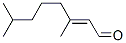 3,7-dimethyloct-2-enal Structure