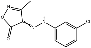 3-methylisoxazole-4,5-dione 4-[(3-chlorophenyl)hydrazone]  Structure