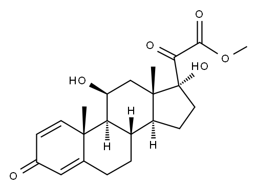Methyl prednisolonate 구조식 이미지
