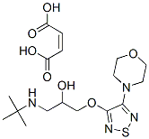 3-[3-(tert-butylamino)-2-hydroxypropoxy]-4-morpholino-1,2,5-thiadiazole monomaleate Structure