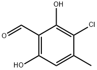 3-CHLORO-2,6-DIHYDROXY-4-METHYLBENZALDEHYDE Structure