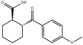 TRANS-2-(4-METHOXYBENZOYL)CYCLOHEXANE-1-CARBOXYLIC ACID 구조식 이미지