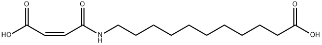 N-(10-CARBOXYDECANYL)MALEAMIDEIC ACID 구조식 이미지