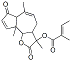 2-Methyl-2-butenoic acid 2,3,3a,4,6a,7,9a,9b-octahydro-3,6,9a-trimethyl-2,7-dioxoazuleno[4,5-b]furan-3-yl ester Structure