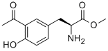 (S)-3-(3-ACETYL-4-HYDROXY-PHENYL)-2-AMINO-PROPIONIC ACID METHYL ESTER 구조식 이미지