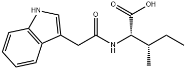 N-(3-Indolylacetyl)-L-isoleucine Structure