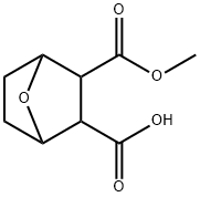 7-Oxabicyclo[2.2.1]heptane-2,3-dicarboxylic acid hydrogen 2-methyl ester Structure