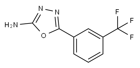 5-[3-(TRIFLUOROMETHYL)PHENYL]-1,3,4-OXADIAZOL-2-AMINE Structure