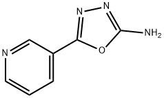 5-피리딘-3-YL-1,3,4-옥사디아졸-2-일라민 구조식 이미지