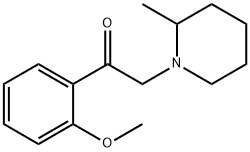 Ethanone, 1-(2-methoxyphenyl)-2-(2-methyl-1-piperidinyl)- (9CI) 구조식 이미지