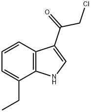 Ethanone, 2-chloro-1-(7-ethyl-1H-indol-3-yl)- (9CI) 구조식 이미지