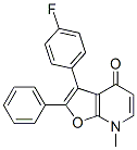 Furo[2,3-b]pyridin-4(7H)-one,  3-(4-fluorophenyl)-7-methyl-2-phenyl- 구조식 이미지