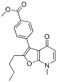 Benzoic  acid,  4-(2-butyl-4,7-dihydro-7-methyl-4-oxofuro[2,3-b]pyridin-3-yl)-,  methyl  ester Structure