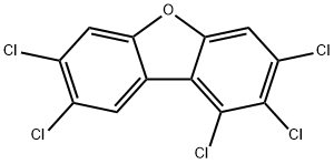 1,2,3,7,8-Pentachlorodibenzofuran 구조식 이미지