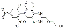 2-[2-[[4-(2-chloro-4,6-dinitro-phenyl)diazenylnaphthalen-1-yl]amino]et hoxy]ethanol Structure