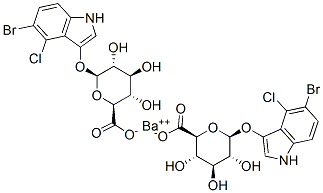 .beta.-D-Glucopyranosiduronic acid,5-bromo-4-chloro-1H-indol-3-yl, barium salt Structure