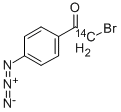 p-Azidophenacyl Bromide-1-14C 구조식 이미지