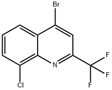 4-Bromo-8-chloro-2-(trifluoromethyl)quinoline 구조식 이미지