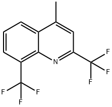 2,8-BIS(TRIFLUOROMETHYL)-4-METHYLQUINOLINE Structure