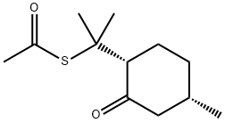 S-[1-methyl-1-(4-methyl-2-oxocyclohexyl)ethyl] (1R-cis)-ethanethioate Structure