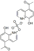 bis(5-acetyl-8-hydroxyquinolinium) sulphate 구조식 이미지