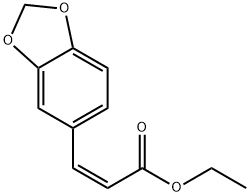 ethyl (Z)-3-(1,3-benzodioxol-5-yl)acrylate  Structure