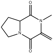 Pyrrolo[1,2-a]pyrazine-1,4-dione, hexahydro-2-methyl-3-methylene- (9CI) Structure