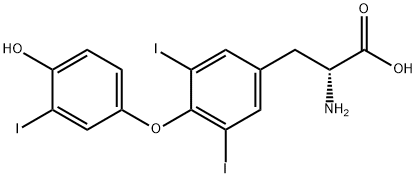 3,3',5'-Triiodo-D-thyronine 구조식 이미지