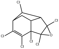 1a,1b,2,3,6a,7-Hexachloro-1b,4,5,5a,6,6a-hexahydro-4,6-methano-1aH-indeno[1,2-b]oxirene 구조식 이미지