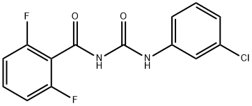 N-(((3-CHLOROPHENYL)AMINO)CARBONYL)-2,6-DIFLUOROBENZAMIDE Structure