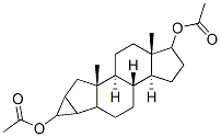 2,4-cycloandrostane-3,17-diol diacetate Structure