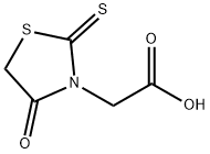 Rhodanine-3-acetic acid 구조식 이미지