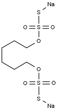 Sodium hexamethylene-1,6-bisthiosulfate dihydrate 구조식 이미지
