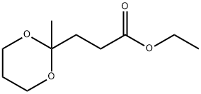 2-Methyl-1,3-dioxane-2-propionic acid ethyl ester Structure