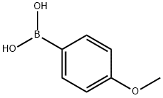 4-Methoxyphenylboronic acid 구조식 이미지
