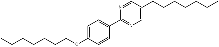 5-헵틸-2-[4-(헵틸옥시)-페닐]-피리미딘 구조식 이미지