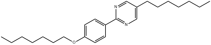 5-Heptyl-2-[4-(heptyloxy)-phenyl]-pyrimidine Structure